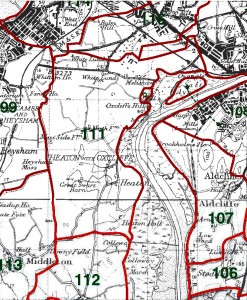 Heaton with Oxcliffe Map